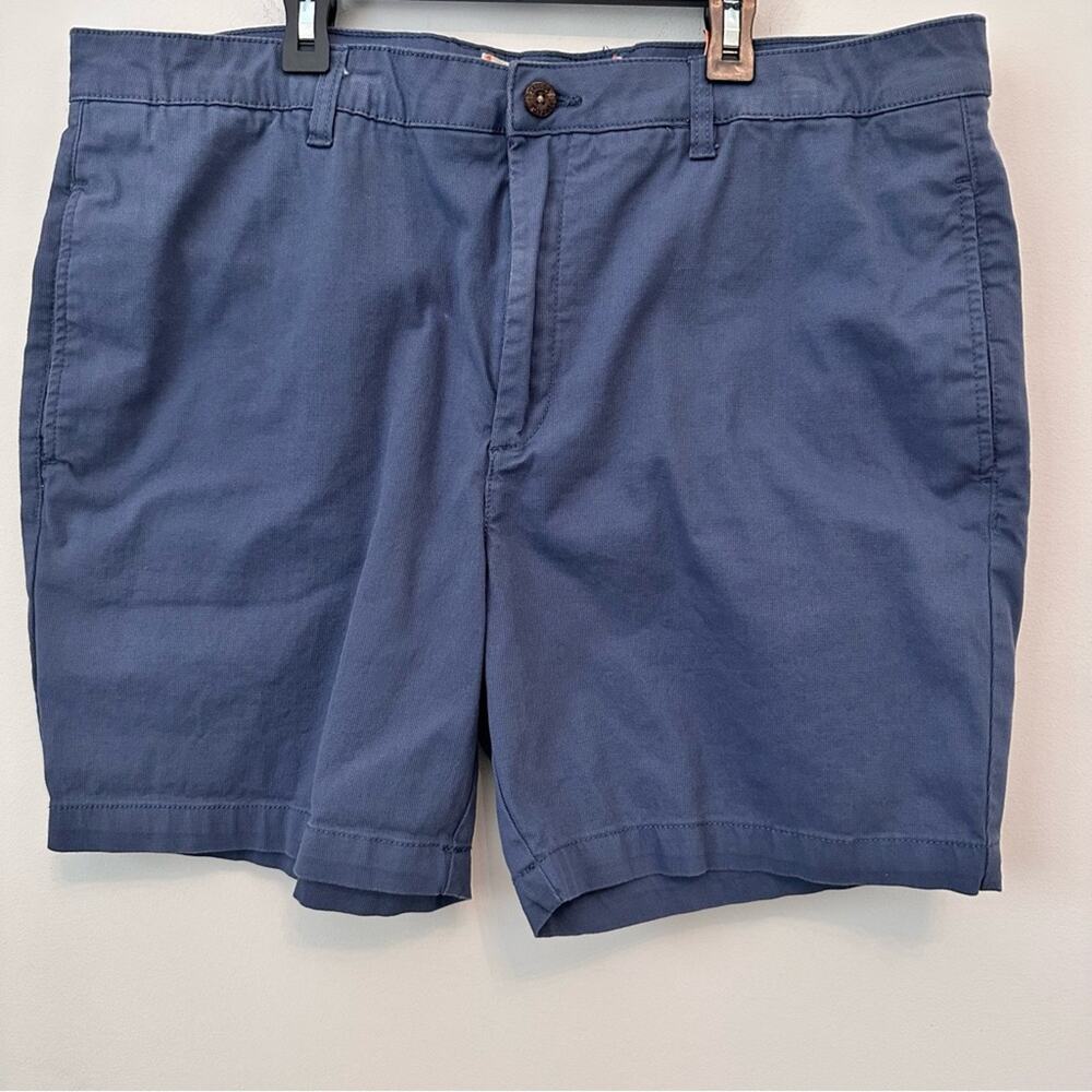 Tailor Vintage Men's Flat Front Chino Shorts Blue Size 38